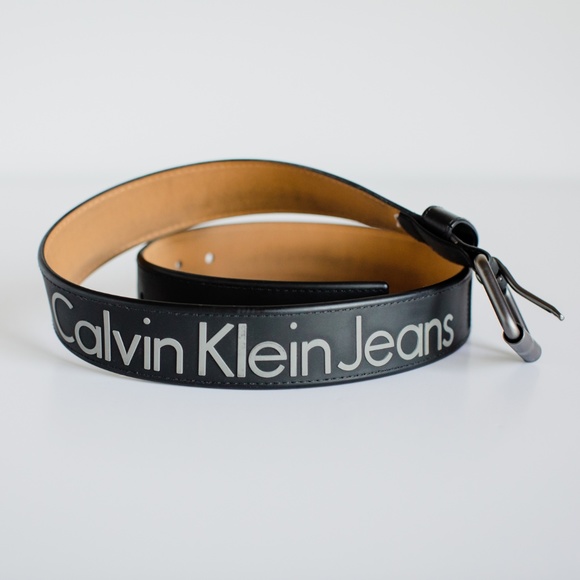 Calvin Klein Accessories - Black 'Calvin Klein Jeans' Leather Belt